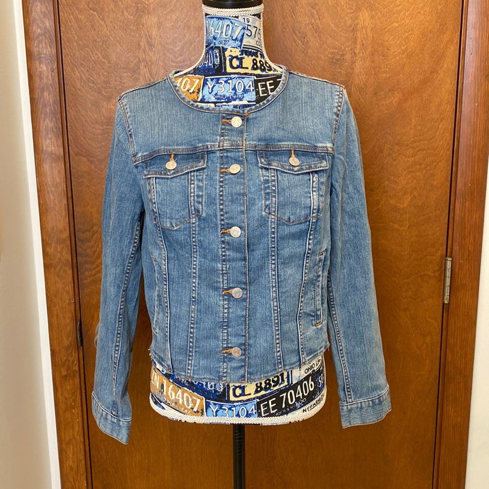 Banana Republic crop jeans jacket size medium